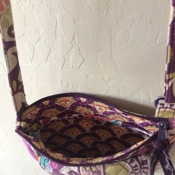 Vera Bradley Bag plum paisley small hipster style - Picture 5 of 14